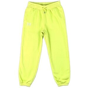 NEW Under Armour Mens M Rival Fleece Joggers Lime Green Sweatpants Casual Active